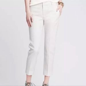 Banana Republic White Avalon Pants
